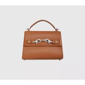 NWOT Rebecca Minkoff Lou Top Handle Tan Leather Handbag